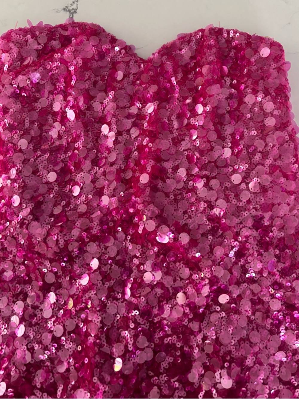 Helsi  Mini Strapless Sequin Mini Dress. - Picture 7 of 11